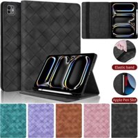 Có Giá Đỡ Bút Chì Cho iPad M2 M4 Air Pro 11 "13" 2024 Mini 1 2 3 4 5 6 7 8 9 10 2018 2020 2023 9.7 "10.2" 12.9 "Bao Da Thông Minh