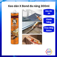 (Có giá sỉ) 1 thùng 24 chai Keo Xbond đa năng, keo dán gỗ, dán alu, dán nhựa, dán thạch cao...chai 300ml