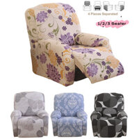 Co Giãn Recliner Cover 1 / 2 / 3 Chỗ In Hình Lười Bé Trai Ghế Có Họa Tiết Hoa Ghế Sofa Slipcover Chống Trơn Trượt Được Trang Bị Bảo Vệ Nội Thất Có Đáy Đàn Hồi