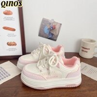 Cô Giày thể thao nữ thời trang và thiết thực màu hồng và be