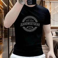 Có hàng Áo thun nam thương hiệu thời trang Piushuai Wait 2025 mới mùa hè thoải mái đa năng cotton nguyên chất cổ tròn rộng rãi kích thước lớn thời trang