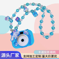 Có hàng, dây chuyền Kuromi máy ảnh chiếu Sanrio mới, dây treo cho cô gái nổi tiếng internet, đồ chơi chuỗi hạt dâu tây My Melody, đồ chơi trẻ em, quà tặng đồ chơi cho bé.