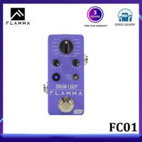 (Có hàng) FLAMMA FC01 Bàn đạp trống Looper Bàn đạp hiệu ứng vòng trống với ghi âm 20 phút 16 rãnh trống Tap Tempo