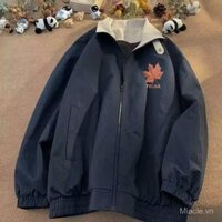 Có hàng, giao hàng nhanh # Áo khoác ngắn nam màu nâu, áo khoác công sở vintage Mỹ, unisex, xu hướng quốc gia mùa xuân thu, áo gió cặp đôi, áo khoác mỏng
