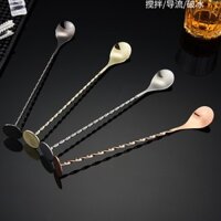 Có hàng, giao hàng trong ngày, thìa quầy bar kiểu Mỹ, thìa khuấy, thìa trộn, thìa cocktail, que khuấy 28cm