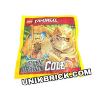 [CÓ HÀNG] Lego UNIK BRICK Ninjago Golden Dragon Cole 892304 Túi nhân vật Cole rồng vàng chính hãng (như hình)