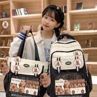 [Có hàng, miễn phí vận chuyển] Ba lô Kapibala màu nâu 2024, bảo vệ cột sống mới, phong cách đại học, ngoại hình cao cấp, dung tích lớn cho học sinh lớp 1-6, học sinh tiểu học 5.