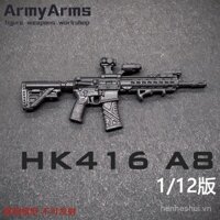 Có hàng, mô hình quân đội ArmyArms tỷ lệ 1/12, binh sĩ quân đội HK416A8, súng trường tấn công không bắn COD