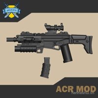 Có hàng, vũ khí minifigure gạch bên thứ ba nguyên bản tinh tế ACR, nhiệm vụ chiến trường vùng tối