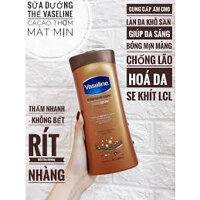 [CÓ HÀNG]mẫu mới Chai Nâu - Sữa Dưỡng Thể Vaseline Cocoa Radiant With Pure Cocoa Butter Chuyên Dưỡng Ẩm Mềm Mịn Da 725ml