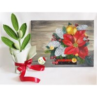 [Có hỏa tốc HN] Trang&You handmade - Tranh canvas acrylic vẽ tay trang trí noel, năm mới