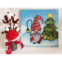 [Có hỏa tốc HN] Trang&You handmade - Tranh canvas acrylic vẽ tay trang trí noel, năm mới