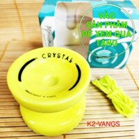 (Có hỏa tốc TPHCM) Yoyo K2 Clystal Plus Nhựa Vàng Sữa, 1A không nhạy dây