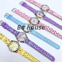 [Có hộp] Đồng Hồ đeo tay sanrio Kuromi, Melody, Cinnamoroll, Hello Kitty, Pompompurin cho bé