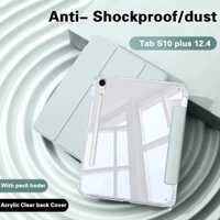 Có Hộp Đựng Bút Chì Cho Samsung Galaxy Tab A9 plus 11 S9FE + SM-X610 SM-X616B Bao Tab S10 + S7 S9 FE S8 plus 12.4 S9 11 10.9 A8 A9 8.7 Ốp Lưng