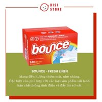 (CÓ HỘP) Giấy Thơm Quần Áo Bounce Mỹ Fresh Linen Mùi Hương Tươi Mát / Phù Hợp Với Vải Lanh - DISI