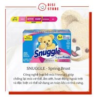 (CÓ HỘP) Giấy Thơm Quần Áo Snuggle Mỹ Spring Brust 5 Trong 1 Có Thể Dùng Cho Chó Mèo / Máy Sấy Quần Áo - DISI