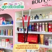 Cọ Kẻ Eyeliner - cây dài - đen đỏ TAKI BEAUTY