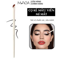 Cọ Kẻ Mắt Chuyên Nghiệp MAGA Đầu Xéo Angled Eyeliner Brush (White)