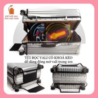 (CÓ KHOÁ KÉO+SIÊU DÀY 50D) Túi bọc vali trong suốt có khoá kéo siêu dày dặn