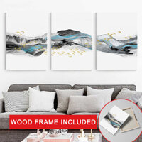 (Có khung) Tranh trang trí phong cách hiện đại Bắc Âu Hình học thu hút, Hình ảnh, Đường đá cẩm thạch, Tranh vải, Áp phích, Trang trí phòng ngủ, Trang trí nhà cửa, Nghệ thuật treo tường