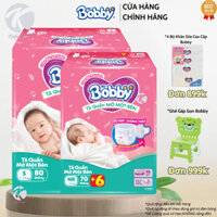 [Có KM Kèm] Bobby Tã Bỉm Quần Mở Một Bên Bobby size NB-s 74 Miếng /Bobby size S-m 62 Miếng