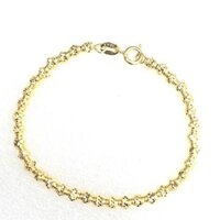 Có Ký Hiệu-Dùng Như Vàng Lắc Tay Bi Nhỏ 3MM Kiểu Bọng Phay Đơn Giản-Vòng Tay Bi Dùng lâu dài tắm rửa thoải mái không pha