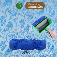 Cọ lăn sơn hoa văn thay thế giấy dán tường