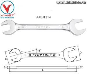 Cờ lê 2 đầu miệng Toptul AAEJ1214 - 12x14mm