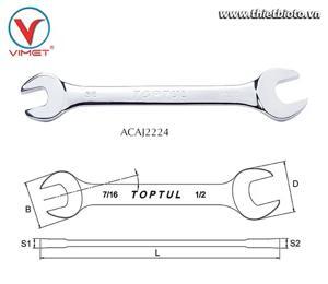 Cờ lê 2 đầu mở bóng Toptul ACAJ2224 - 11/16×3/4″