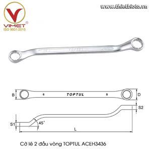 Cờ lê 2 đầu vòng 45 độ TOPTUL ACEH3436 1-1/16x1-1/8"