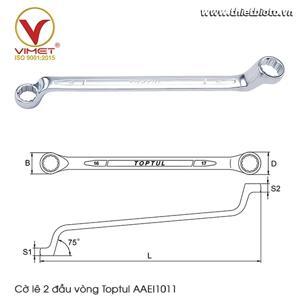 Cờ lê 2 đầu vòng mờ 75 độ Toptul AAEI1011 - 10x11mm