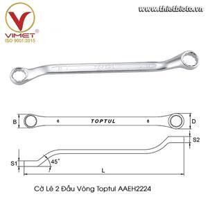 Cờ lê 2 đầu vòng Toptul 45° AAEH 2224