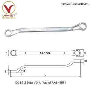 Cờ lê 2 đầu vòng Toptul AAEH1011 - 45 độ, 10x11mm