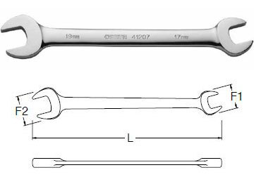 Cờ lê 2 vòng miệng mở Sata 41-220