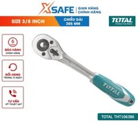 Cờ lê cần siết lực 2 chiều TOTAL THT106386 3/8inch - 45 răng điều chỉnh lực siết, vặn vít bu lông - chính hãng