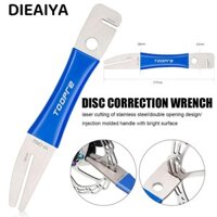 Cờ lê chỉnh sửa đĩa xe đạp DIAIYA, Công cụ điều chỉnh phanh xe đạp bằng thép không gỉ 177mm, Dụng cụ sửa chữa xe đạp màu xanh