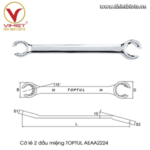 Cờ lê đầu mở Toptul AEAA2224