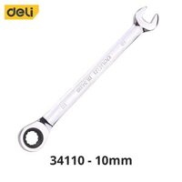 Cờ Lê Hai Đầu Đa Năng Deli Vòng Miệng Tự Động - Kích Cỡ 8mm Và 10mm - Tiện Dụng Trong Sửa Chữa Lắp Ráp DL34108  DL34110 - Cờ lê 10mm - DL34110