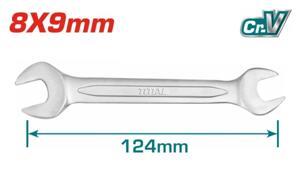 Cờ lê hai đầu miệng Total TDOES08091, 8x9mm