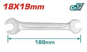 Cờ lê hai đầu miệng Total TDOES18191, 18x19mm