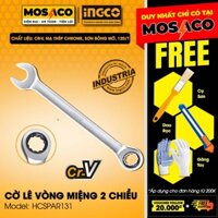 Cờ lê miệng vòng 2 chiều 13mm chiều dài 178mm, chất liệu Cr-V, mạ thép Chrome, sơn bóng mờ 120/T HCSPAR131 MOSACO