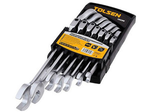 Cờ lê miệng - Vòng tự động lắc léo Tolsen 15259 (bộ 7 cây)