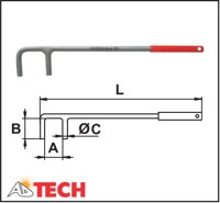 Cờ lê mở valve 70 mm Ega Master 54980