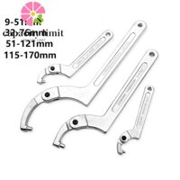 Cờ lê móc giới hạn NĂNG LƯỢNG, Bộ đai ốc vít Cờ lê móc đầu tròn / vuông, Dụng cụ điều chỉnh di động Hình chữ C 19-170mm Dụng cụ cầm tay cờ lê lưỡi liềm