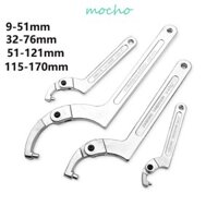 Cờ lê móc MOCHO, Bộ đai ốc vít Bộ cờ lê móc đầu tròn / vuông, Dụng cụ điều chỉnh đa năng Hình chữ C 19-170mm Cờ lê lưỡi liềm Sửa chữa xe đạp xe máy