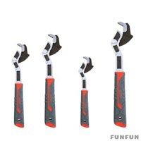 Cờ lê ống tự khóa có thể điều chỉnh Tay cầm chống trượt Ba mặt Răng đa năng hạng nặng cho ô tô Máy kéo chắc chắn