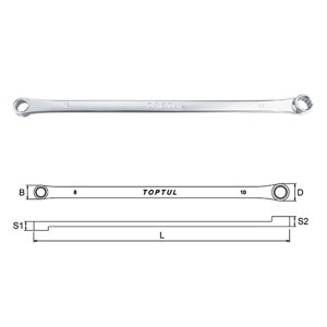 Cờ lê sao 2 đầu vòng Toptul AAAP1417, 14x17mm