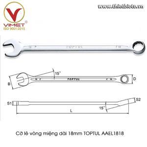 Cờ lê vòng miệng dài 18mm Toptul AAEL1818