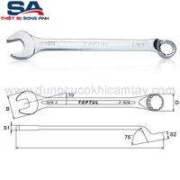 Cờ lê vòng miệng hệ inch Toptul ACEN0808